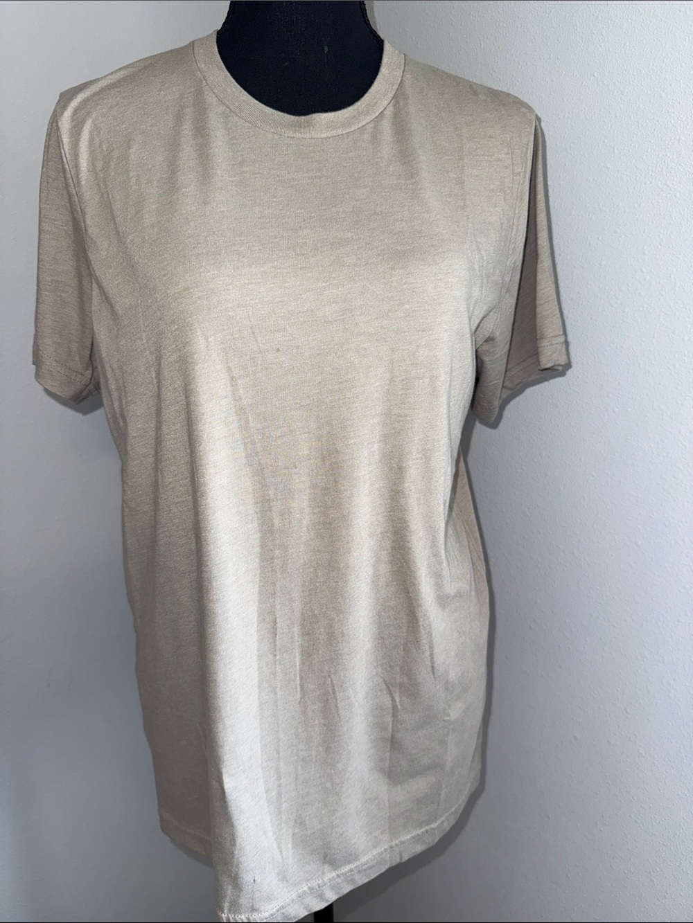 Women’s Crew Neck T‑Shirt in Beige